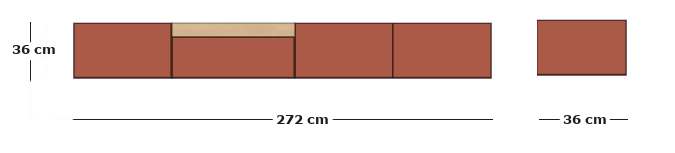 Medidas del producto Mueble Lauki a pared C08
