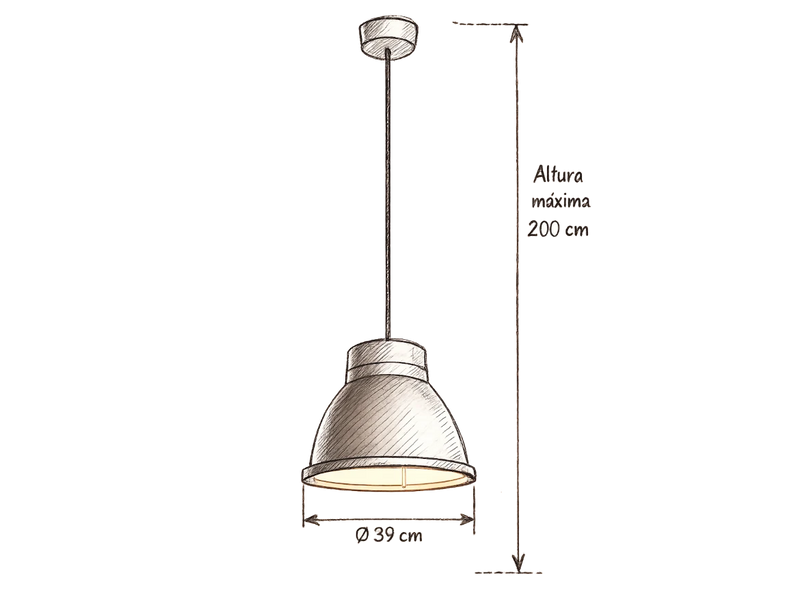 Medidas del producto Colgante Studio Lamp | Muuto