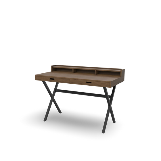 Roble manchado | Metal negro