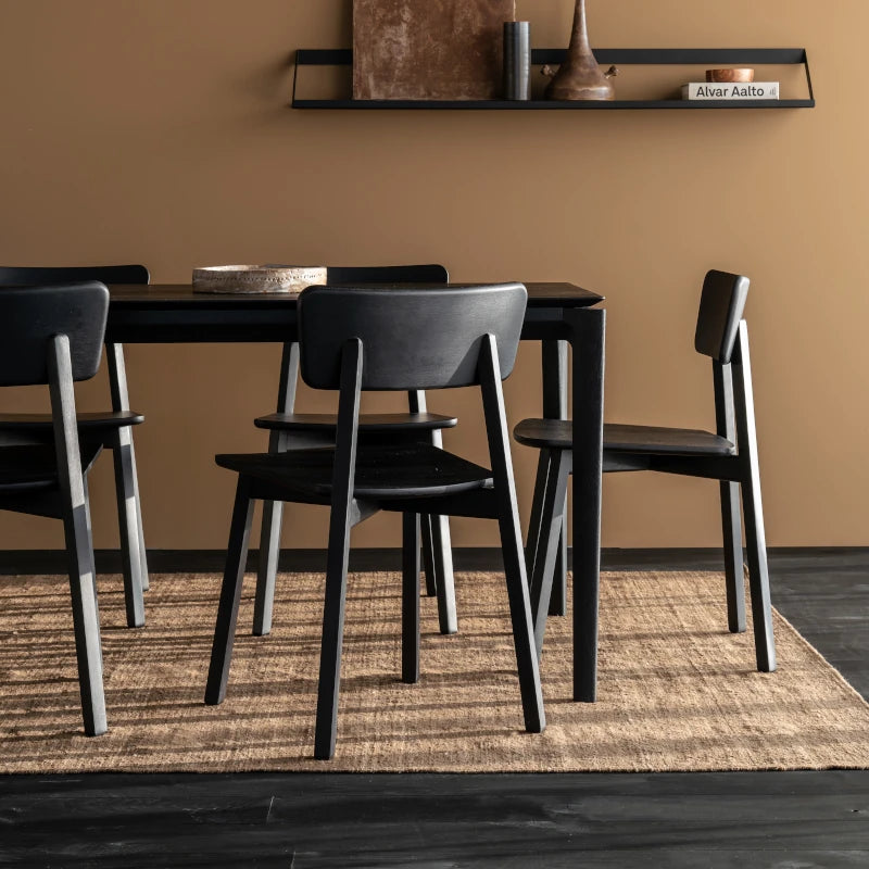 Extendable Rectangular Table Oak Bok