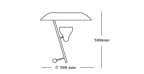 Medidas del producto Lámpara de Mesa 548