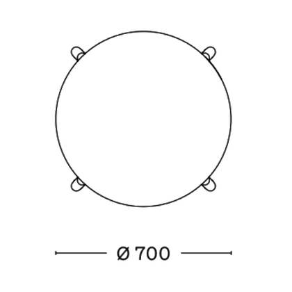 Diametro 70 cm / Haya natur | Gabriel Cura Loop 61169