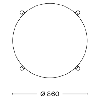 Diametro 86 cm / Haya natur | Gabriel Cura Loop 61169