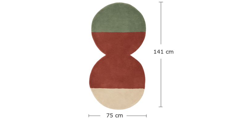 Medidas del producto Alfombra Pearls Runner 2