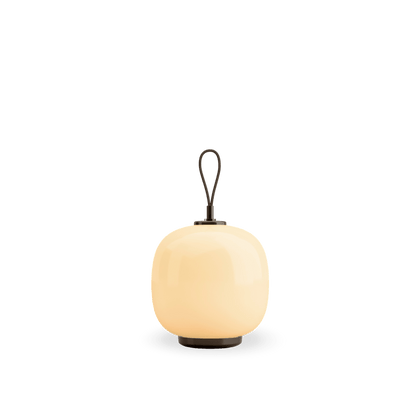 Brass/glossy pale yellow glass