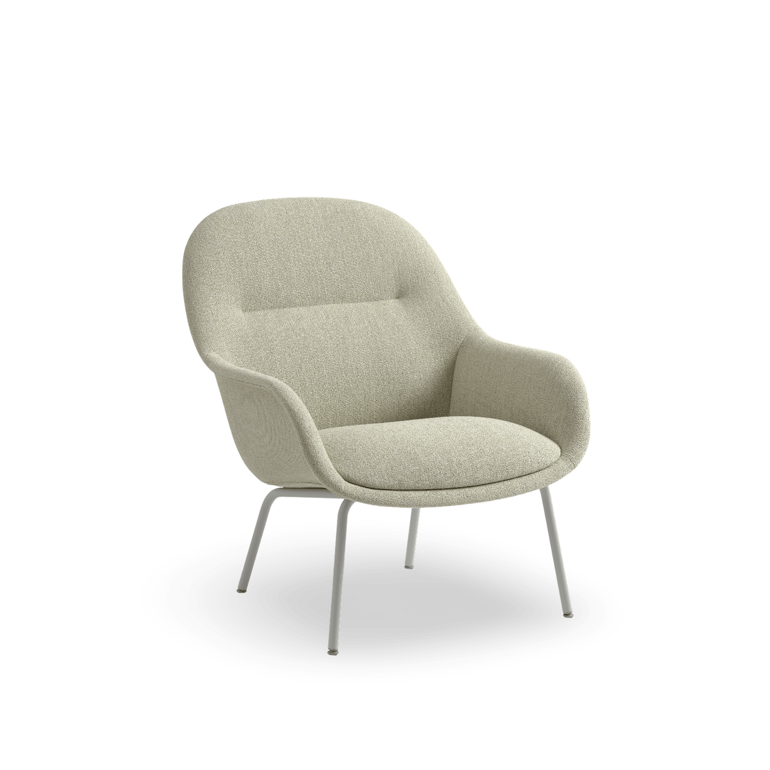 Fiber Lounge Tube Base Armchair