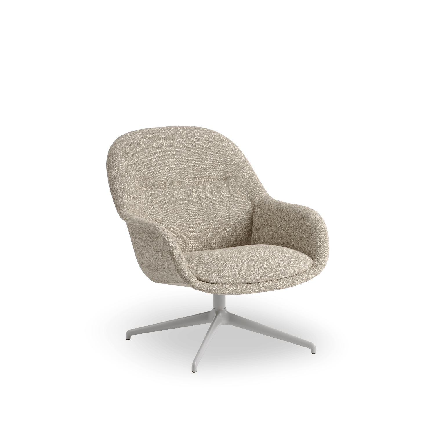 Fiber Lounge Swivel Armchair