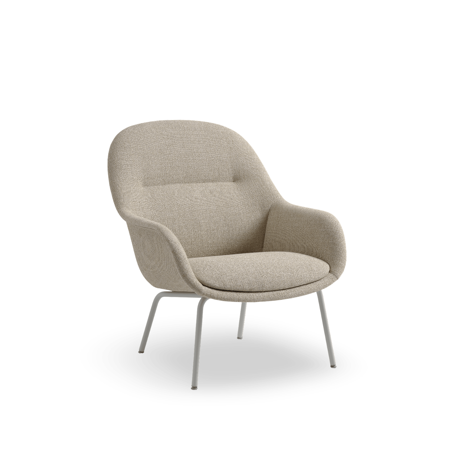 Fiber Lounge Tube Base Armchair