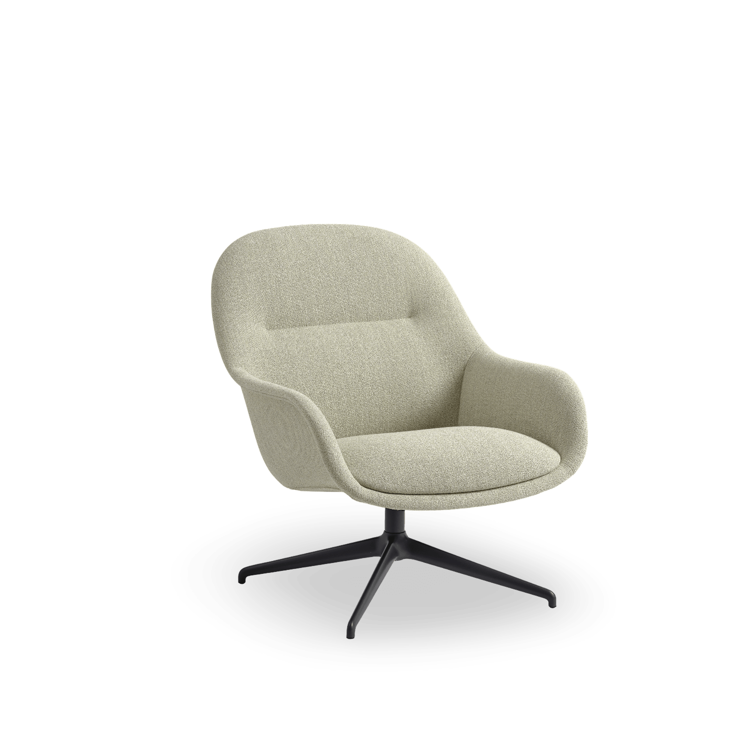 Fiber Lounge Swivel Armchair