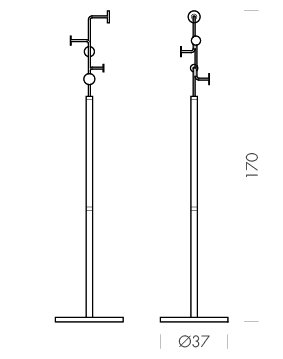 Medidas del producto Perchero Hook