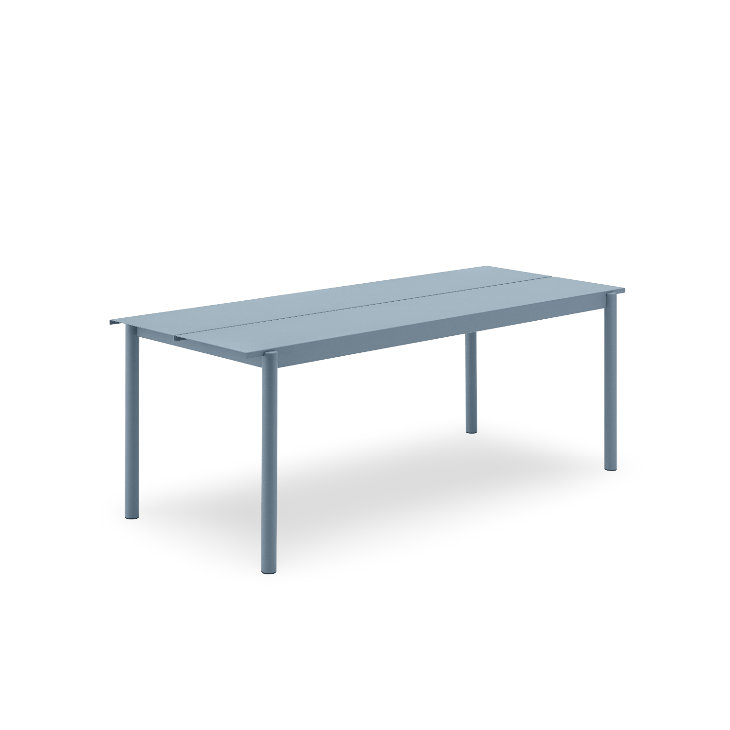 Linear steel table