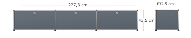 Medidas del producto Mueble TV | 3 modulos