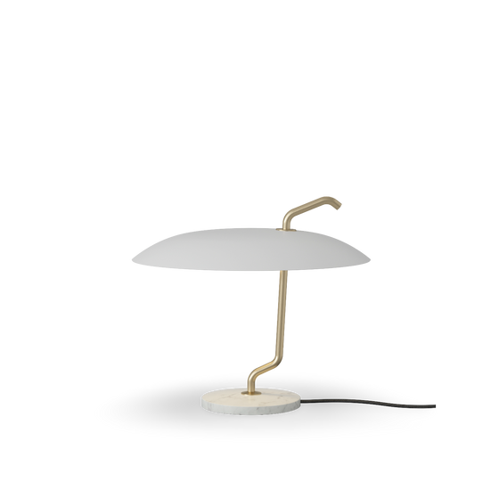 Estructura Latón - TReflector Blanco - Base Mármol Blanco