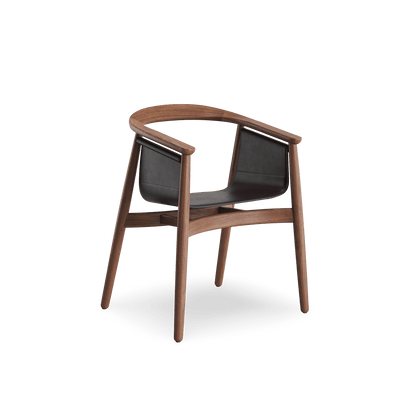 American Walnut - Black leather