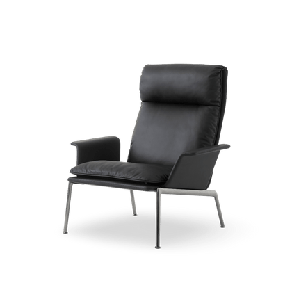 Patas Cromo - Piel Noble Aniline Negra