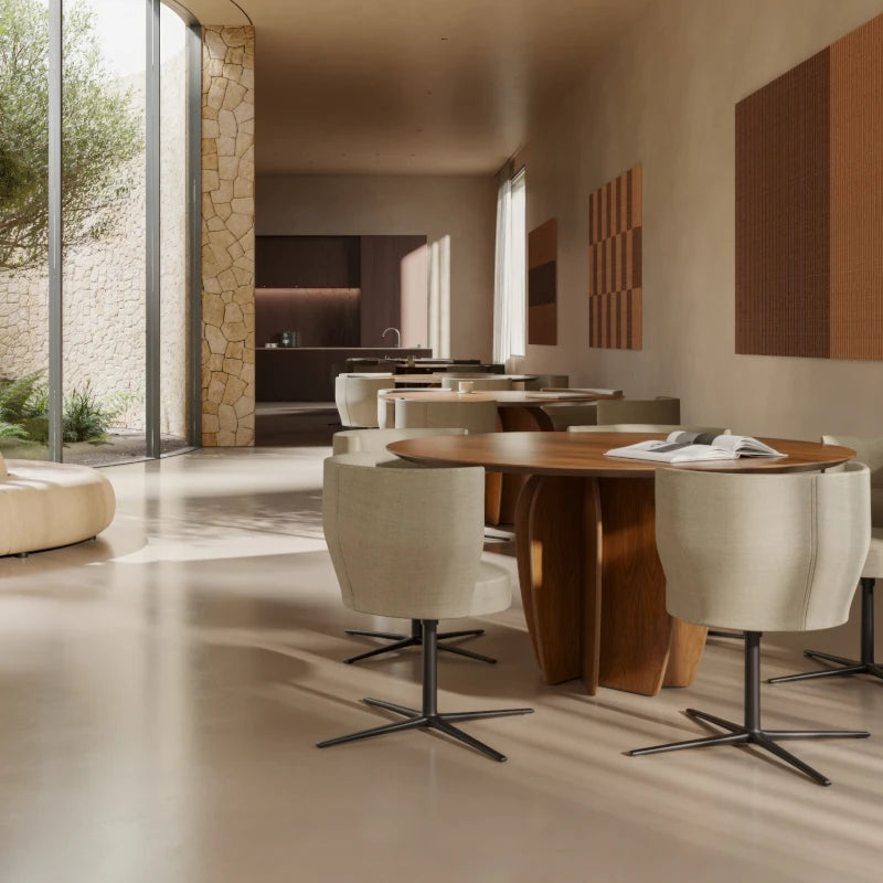 Circular Coral Table