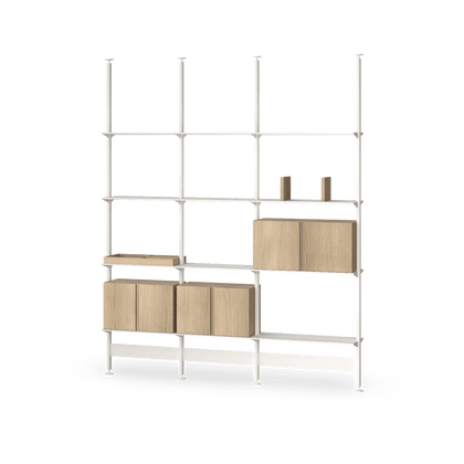 Roble - Metal Blanco