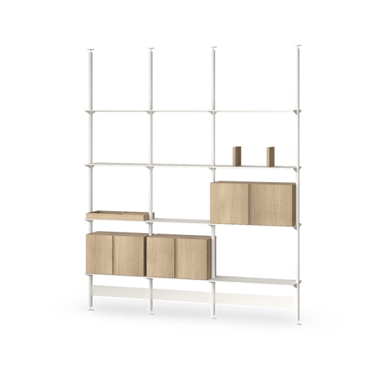 Roble - Metal Blanco