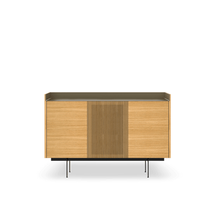 Roble - Sobre Aluminio anodizado Bronze