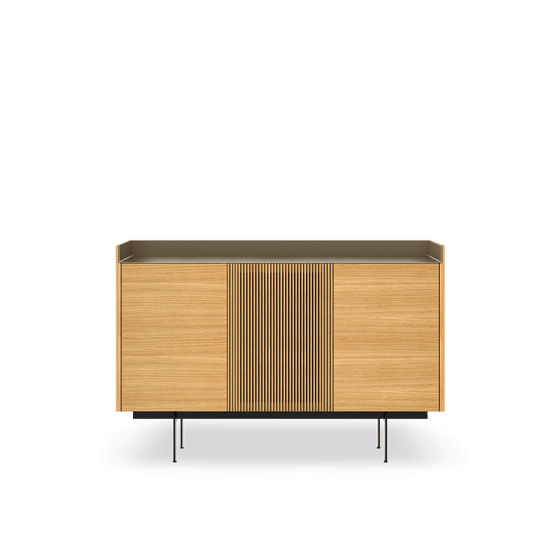 Roble - Sobre Aluminio anodizado Bronze