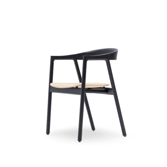 Roble laca negra - asiento roble natural