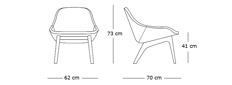 Medidas del producto Sillón Morph Lounge