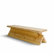 Banco de madera maciza de diseño nórdico