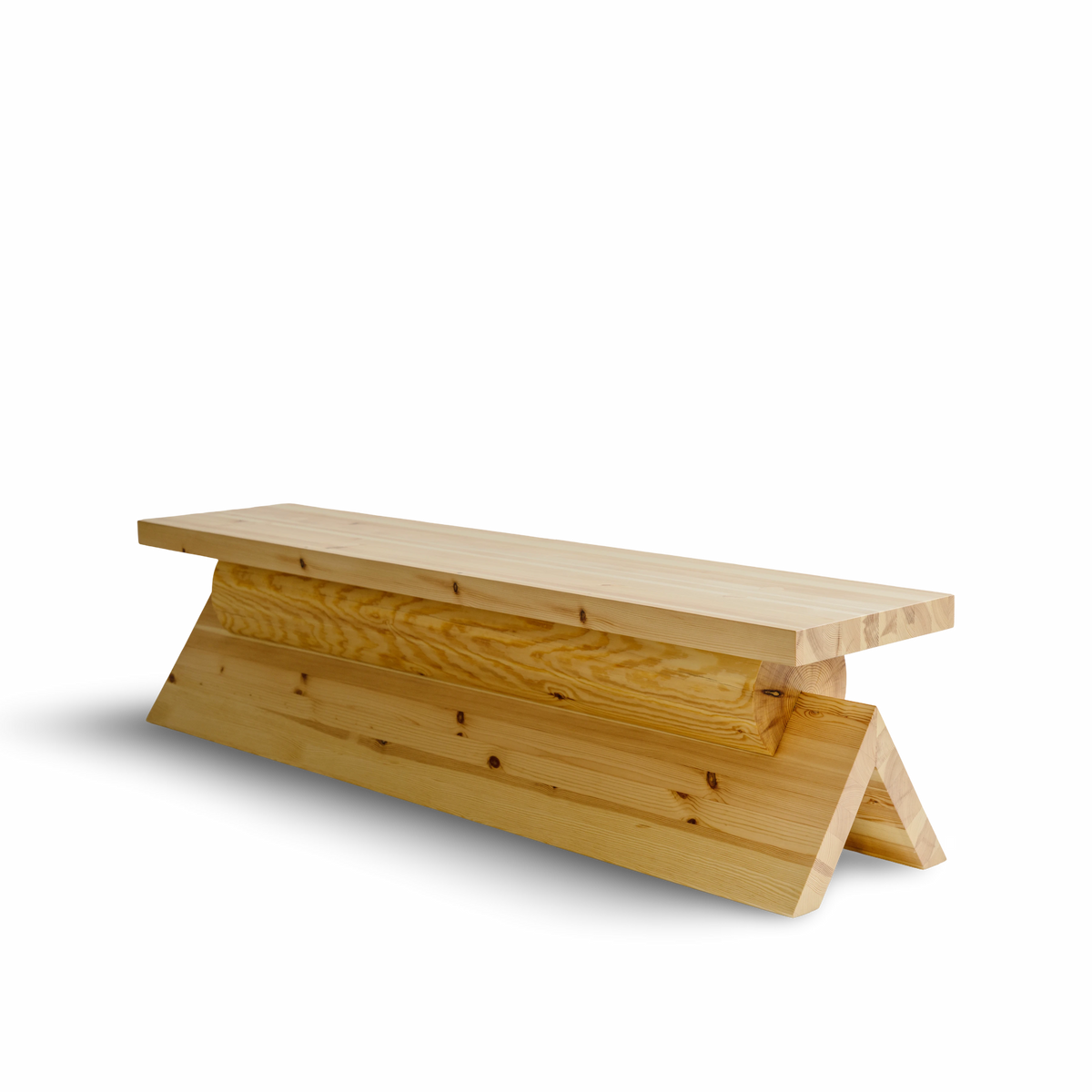 Banco de madera maciza de diseño nórdico