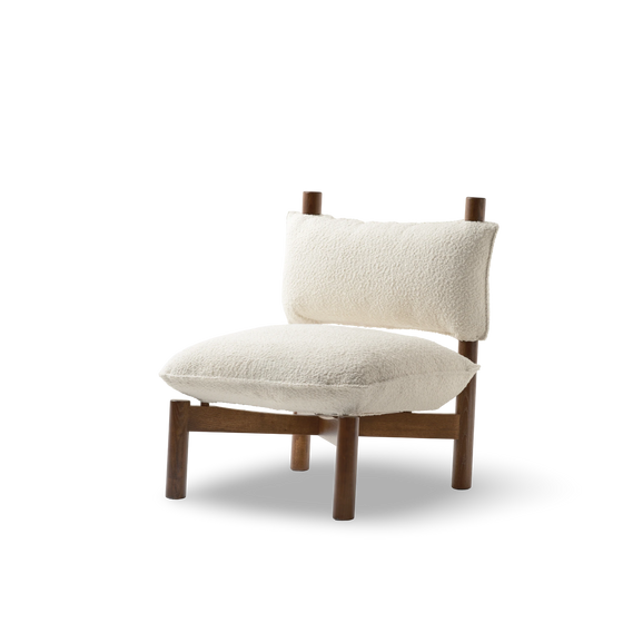 Nogal | Kvadrat Elle blanco