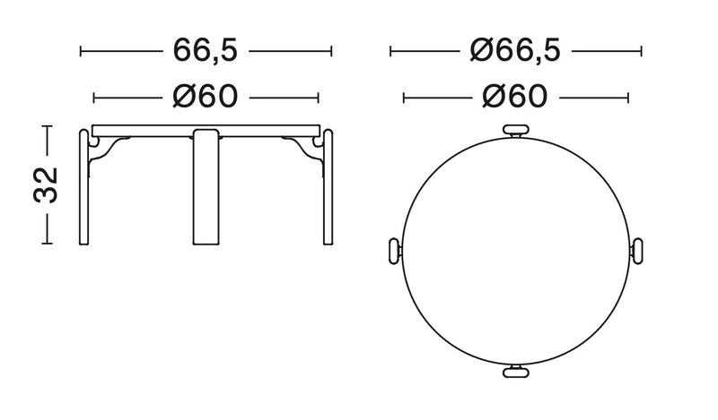 Medidas del producto Mesa Rey Coffee Table