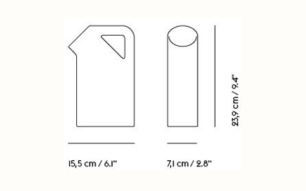 Medidas del producto Jarra Tub Jug