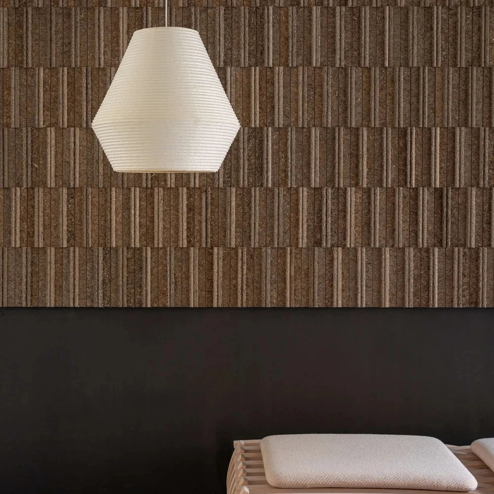 Lámpara colgante de diseño japonés con luz cálida