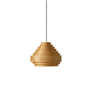Lámpara colgante de madera natural con diseño escandinavo para salón moderno