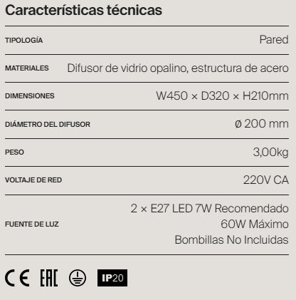 Medidas del producto Aplique 238/2