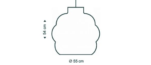 Medidas del producto Lámpara colgante kumulo