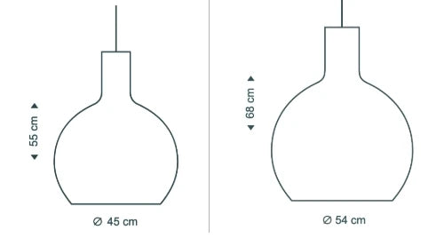 Medidas del producto Lámpara colgante Octo