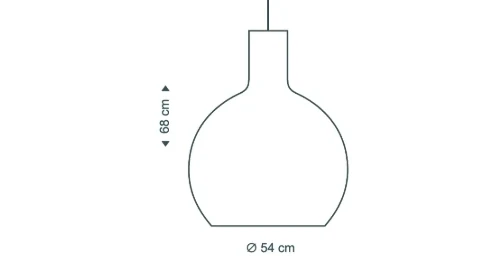 Medidas del producto Lámpara colgante Octo 4240