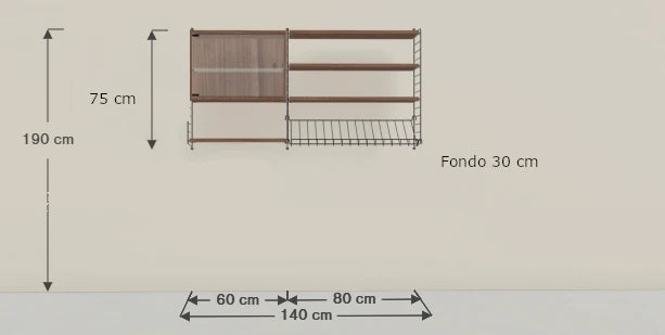 Medidas del producto String System | Living room_T