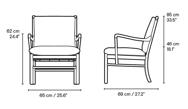 Medidas del producto Silla Colonial OW149