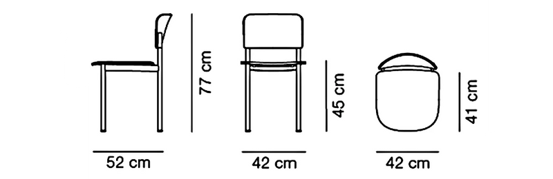 Medidas del producto Silla Plan