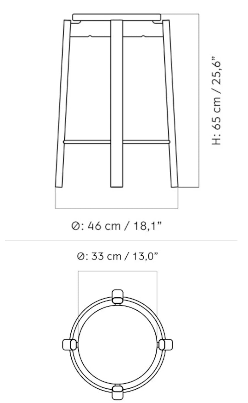 Medidas del producto Taburete Passage Counter Stool