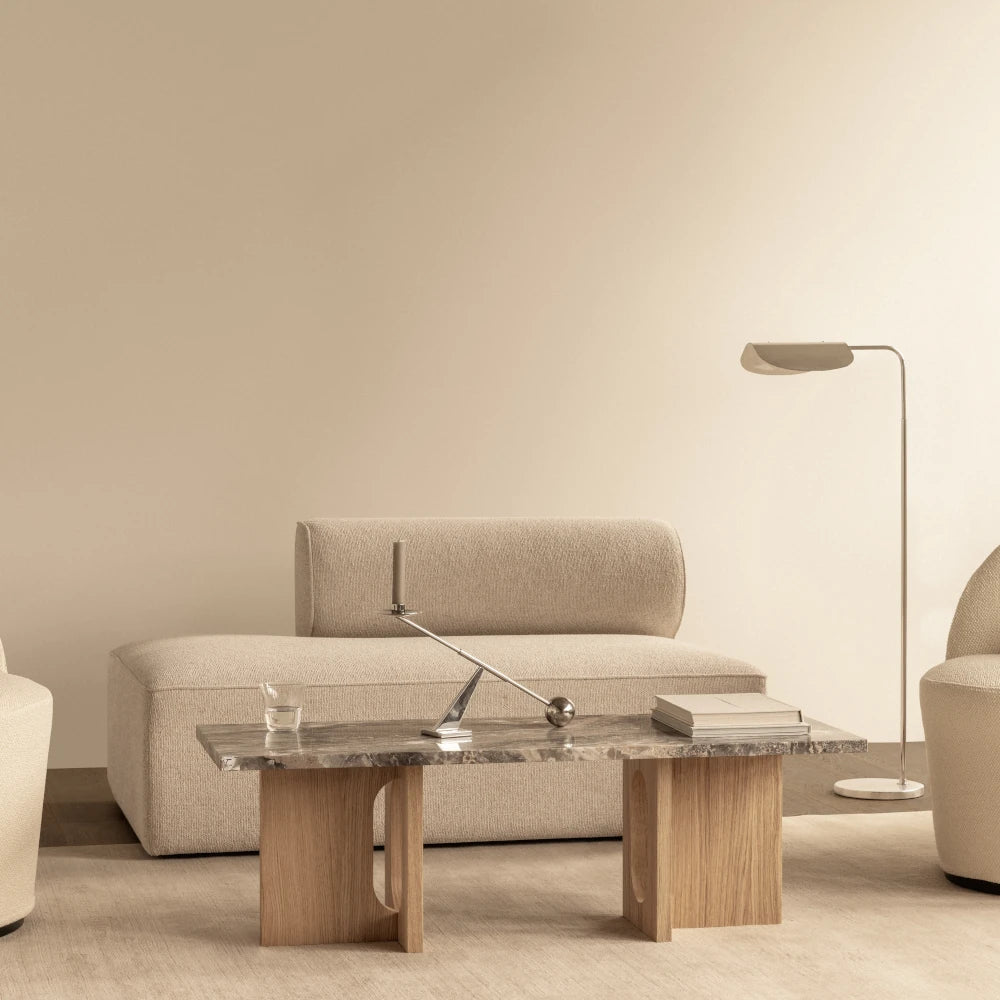 Mesa de centro Androgyne Lounge | Mármol y madera