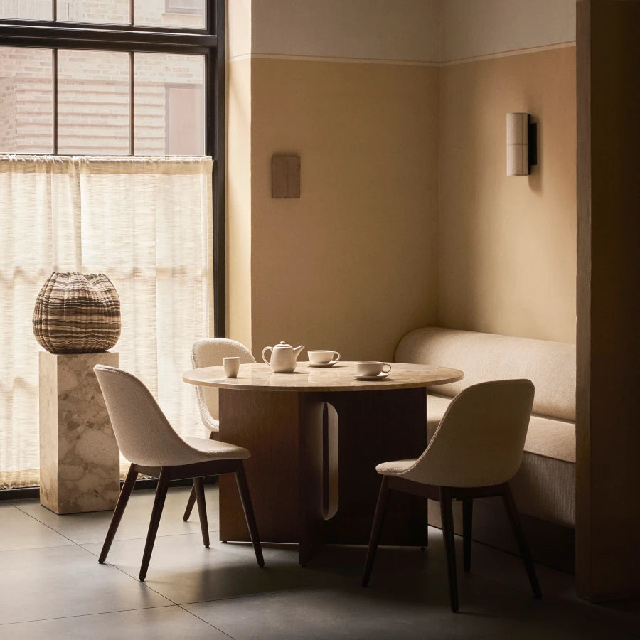 Mesa de comedor redonda Androgyne | Mármol