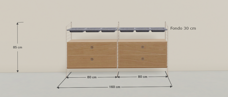 Medidas del producto String System | Bedroom_G
