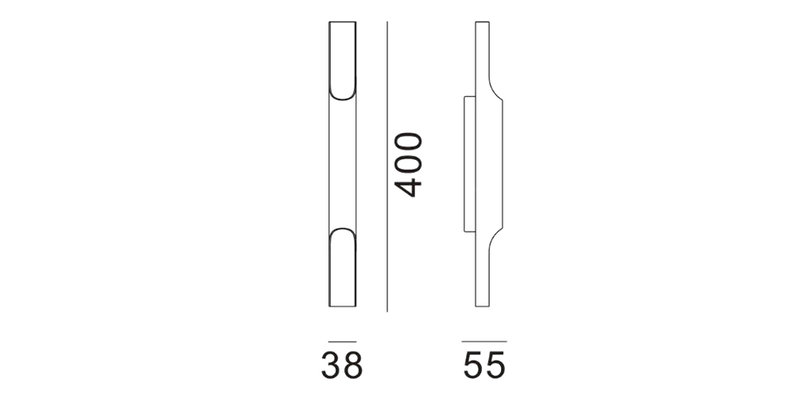 Medidas del producto Aplique Pan 38