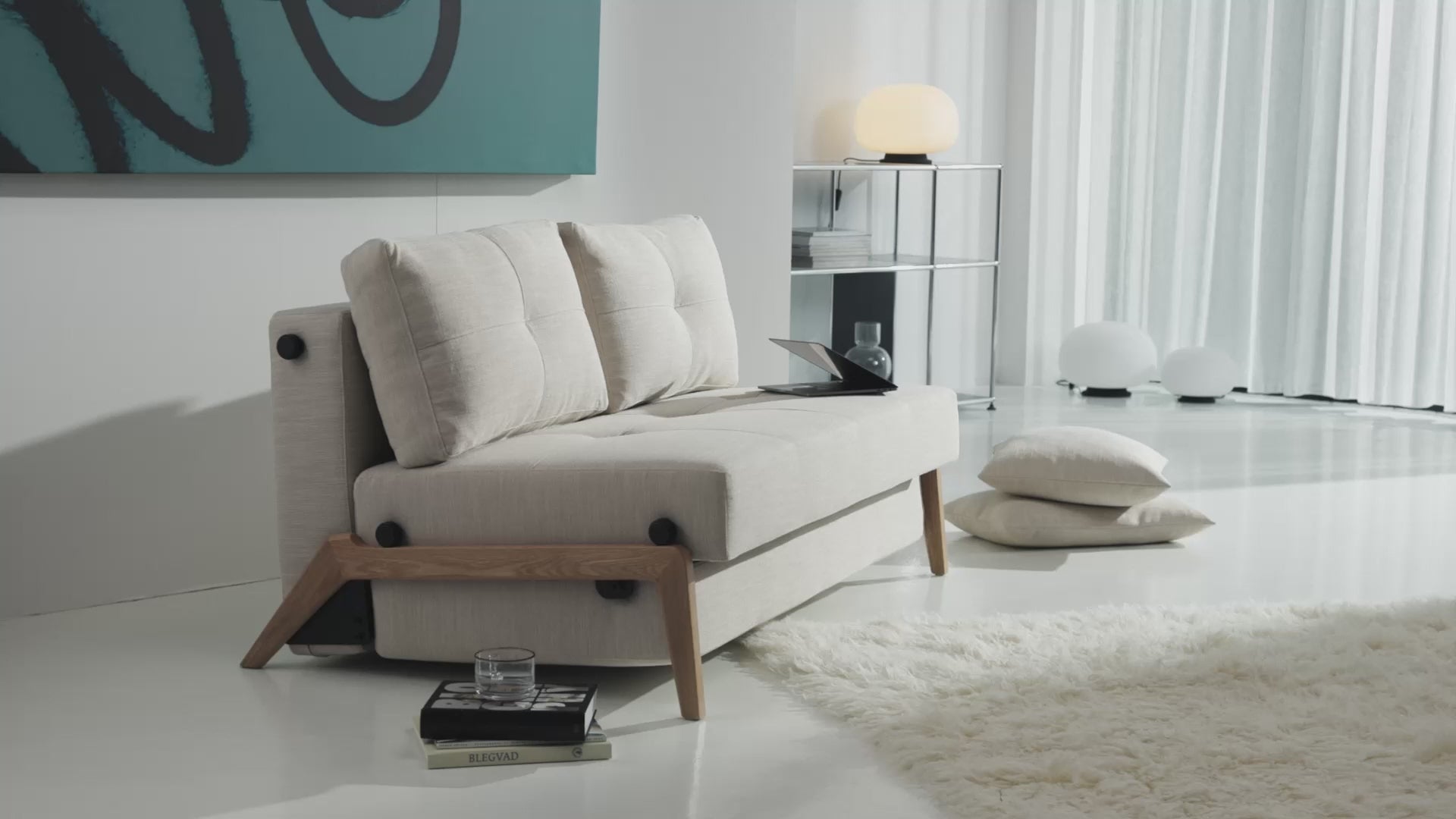 Cargar vídeo: Sofá cama Cubed Oak