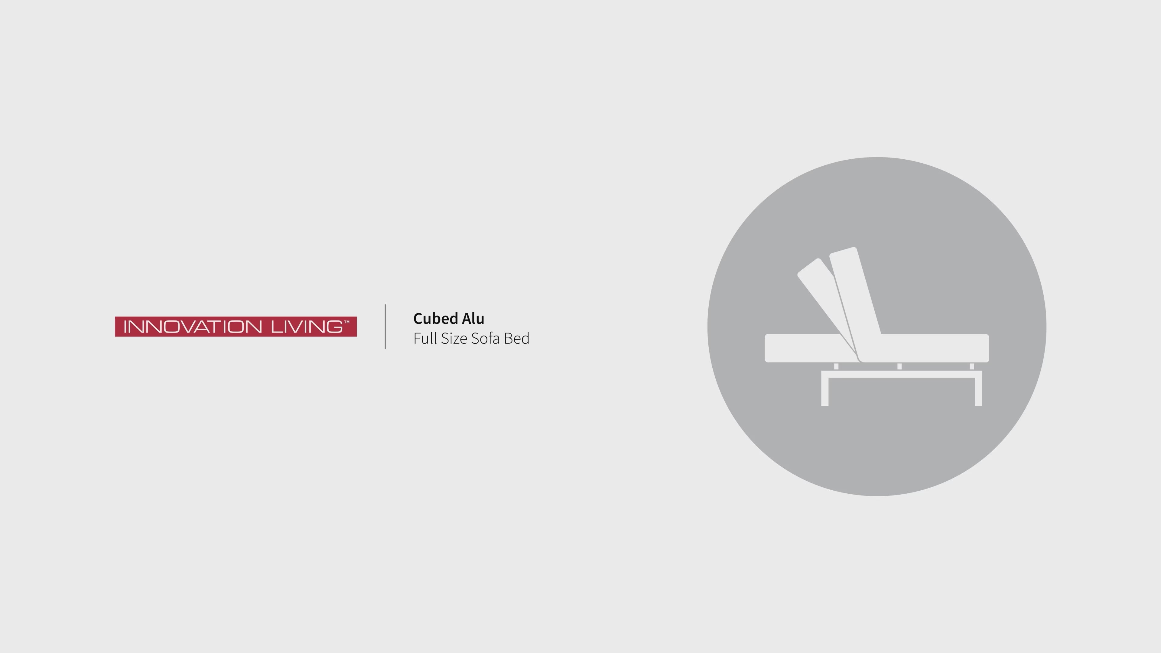 Cargar vídeo: Sofá cama Cubed Aluminum