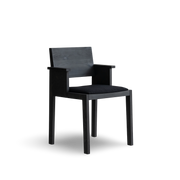 Silla de comedor con brazos Maasto 016 | Tapizada