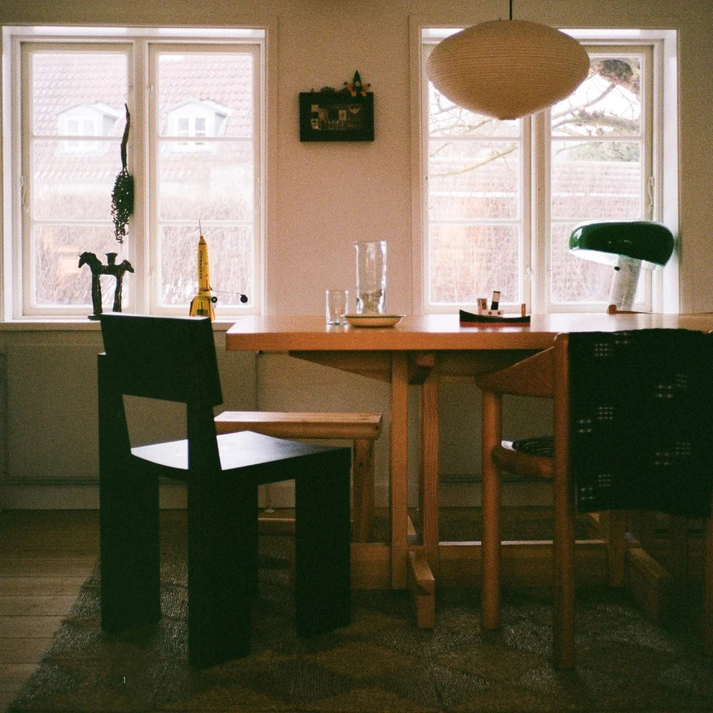 Silla de madera maciza para comedor moderno