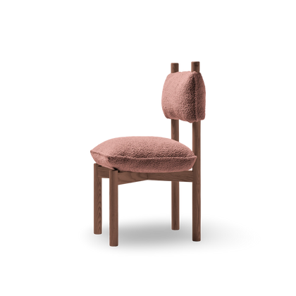 Nogal | Kvadrat Elle rosa oscuro